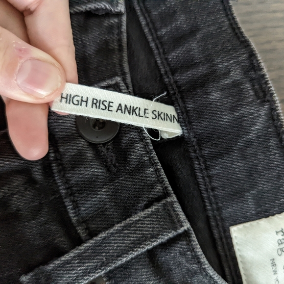 Rag and Bone High Rise Distressed Skinny - Picture 7 of 12